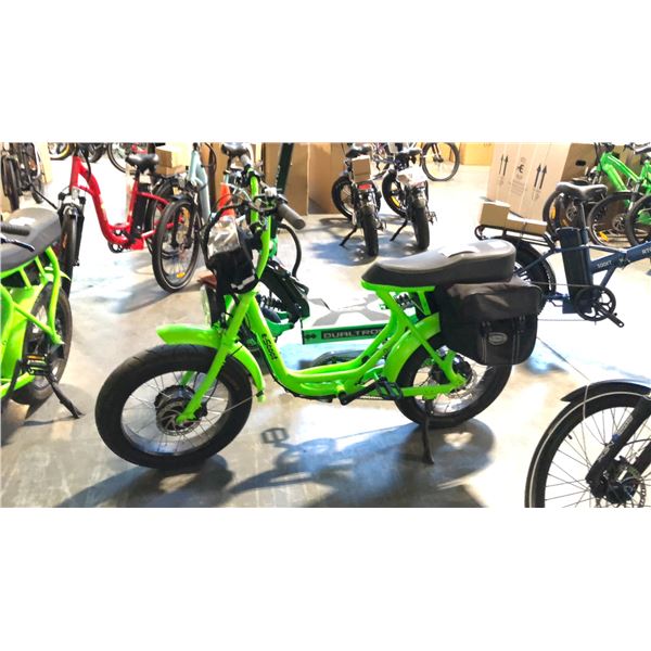 RTG NEON GREEN 7-SPEED FORMER RENTAL ELECTRIC BIKE - NO CHARGER