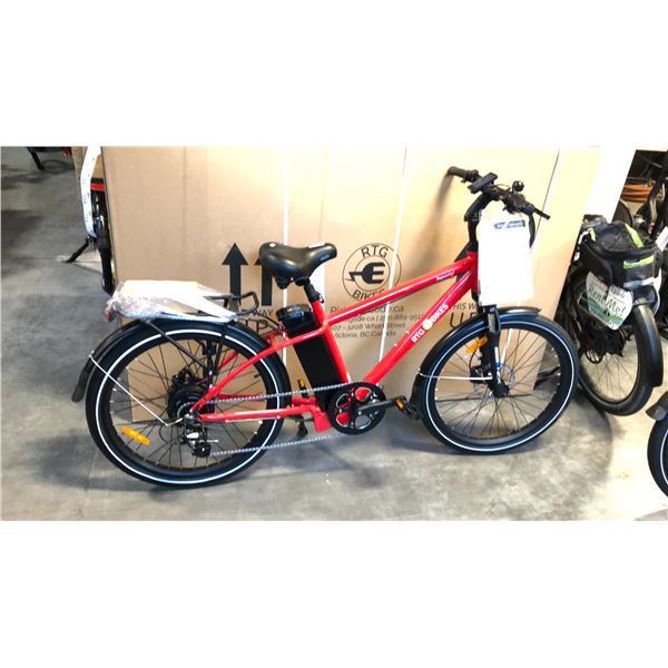 RED RTG IMPERIAL FRONT SUSPENSION 8-SPEED ELECTRIC BIKE