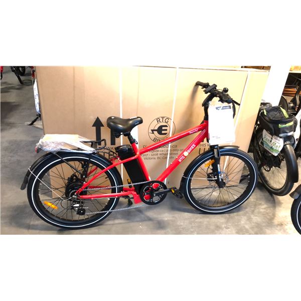 RED RTG IMPERIAL FRONT SUSPENSION 8-SPEED ELECTRIC BIKE