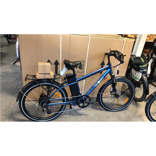 BLUE RTG IMPERIAL FRONT SUSPENSION 8-SPEED ELECTRIC BIKE