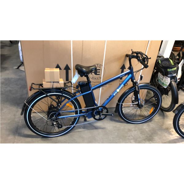 BLUE RTG IMPERIAL FRONT SUSPENSION 8-SPEED ELECTRIC BIKE
