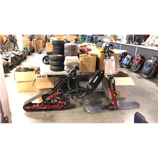 BLACK ENVO FLEX ELECTRIC SNOWBIKE BATTERY 48V, LCD DISPLAY WITH SPEEDOMETER, ODOMETER, PEDAL ASSIST