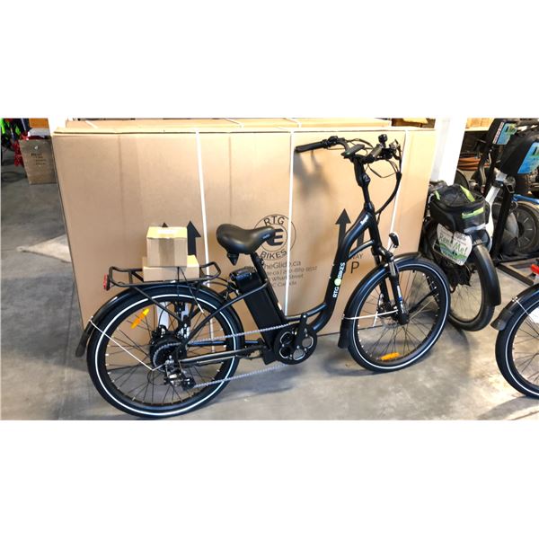 BLACK RTG REGAL FRONT SUSPENSION 8-SPEED ELECTRIC BIKE