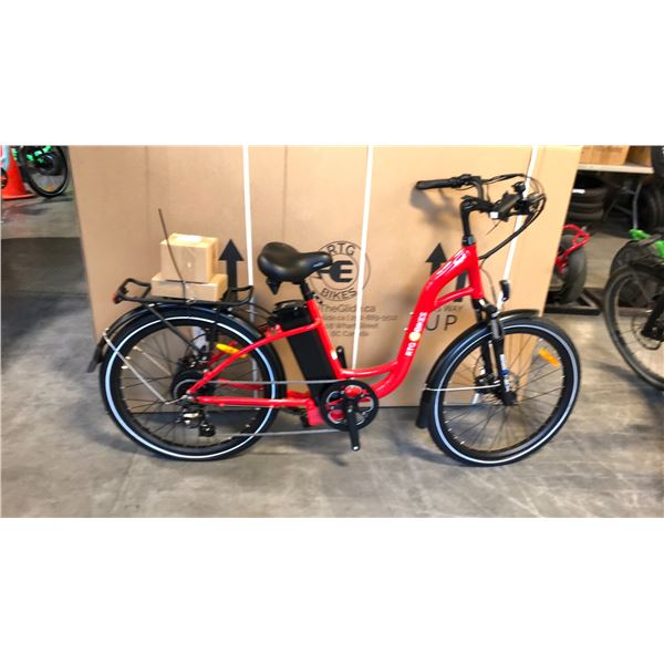 RED RTG REGAL FRONT SUSPENSION 8-SPEED ELECTRIC BIKE