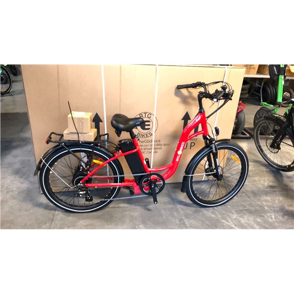 RED RTG REGAL FRONT SUSPENSION 8-SPEED ELECTRIC BIKE