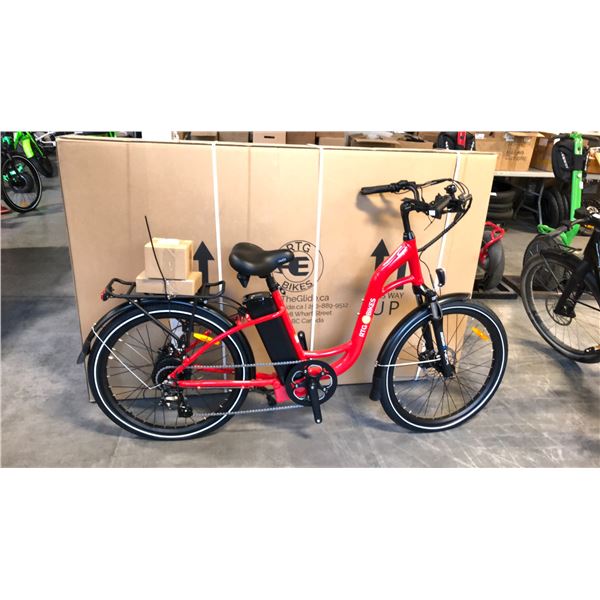 RED RTG REGAL FRONT SUSPENSION 8-SPEED ELECTRIC BIKE