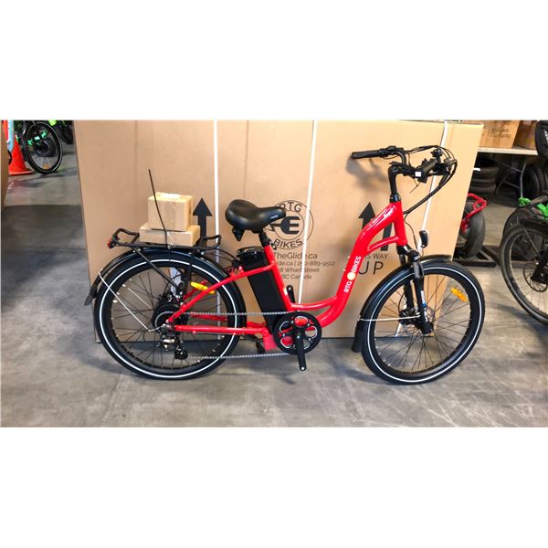 RED RTG REGAL FRONT SUSPENSION 8-SPEED ELECTRIC BIKE