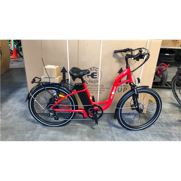 RED RTG REGAL FRONT SUSPENSION 8-SPEED ELECTRIC BIKE