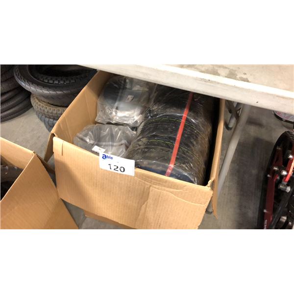 BOX OF ASSORTED SCOOTER TIRES