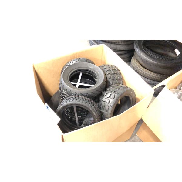 BOX OF ASSORTED SCOOTER TIRES