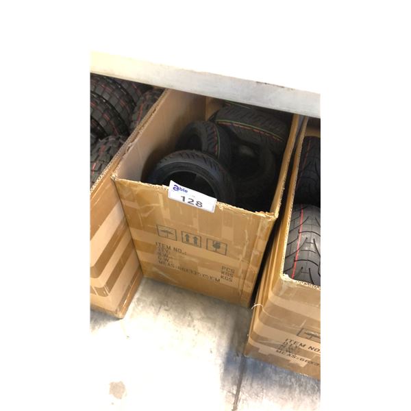 BOX OF ASSORTED SCOOTER TIRES INCL 10 X 3-6