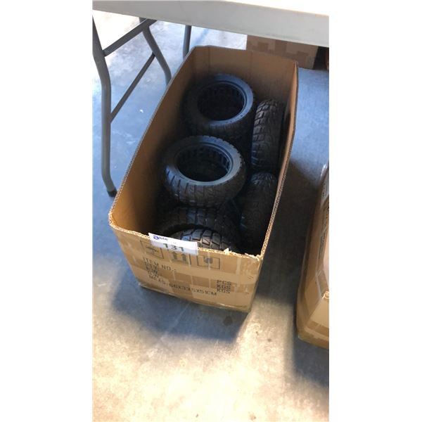 BOX OF ASSORTED SCOOTER TIRES INCL 10X2.70-6.5