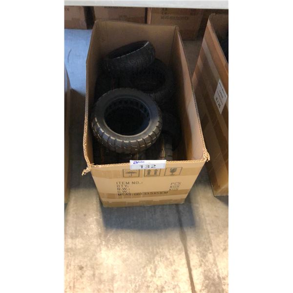 BOX OF ASSORTED SCOOTER TIRES INCL 10X2.70-6.5
