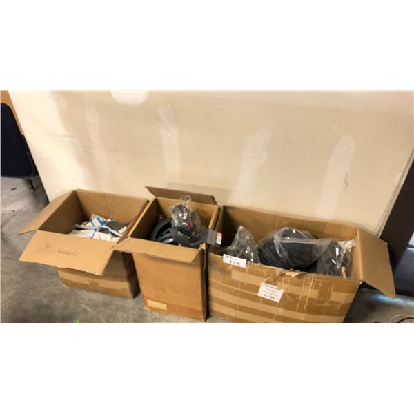 MISC ITEMS INCL HANDLE BAR BAGS, FENDERS, SCOOTER TUBES AND MORE