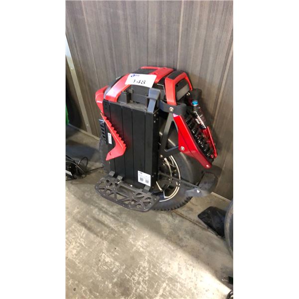 BLACK/RED KINGSONG OFF-ROAD ELECTRIC MONO SCOOTER - NO CHARGER