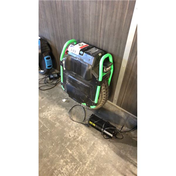 BLACK/GREEN LEAPERKIM OFF-ROAD ELECTRIC MONO SCOOTER W/ CHARGER
