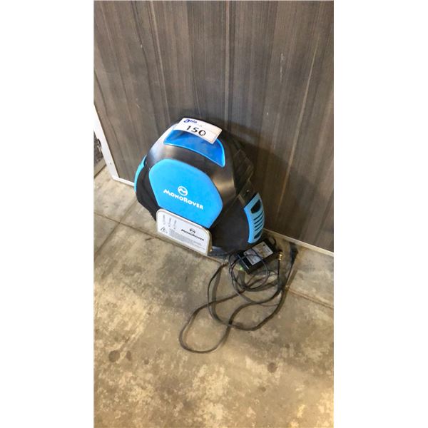 BLACK/BLUE MONOROVER OFF-ROAD ELECTRIC MONO SCOOTER W/ CHARGER