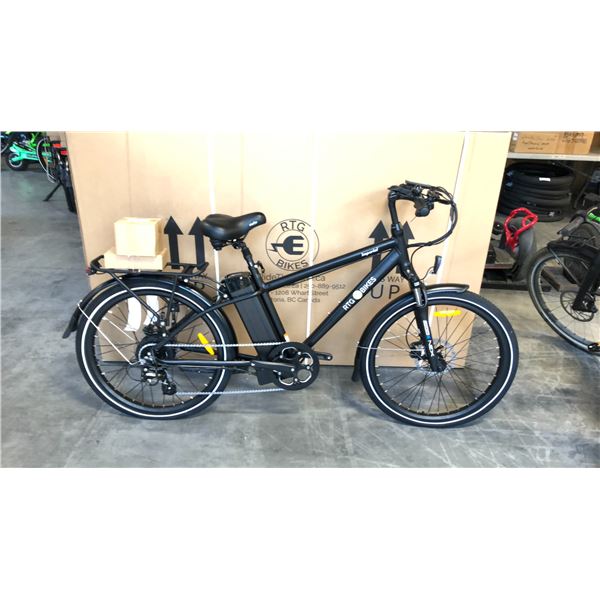 BLACK RTG IMPERIAL FRONT SUSPENSION 8-SPEED ELECTRIC BIKE
