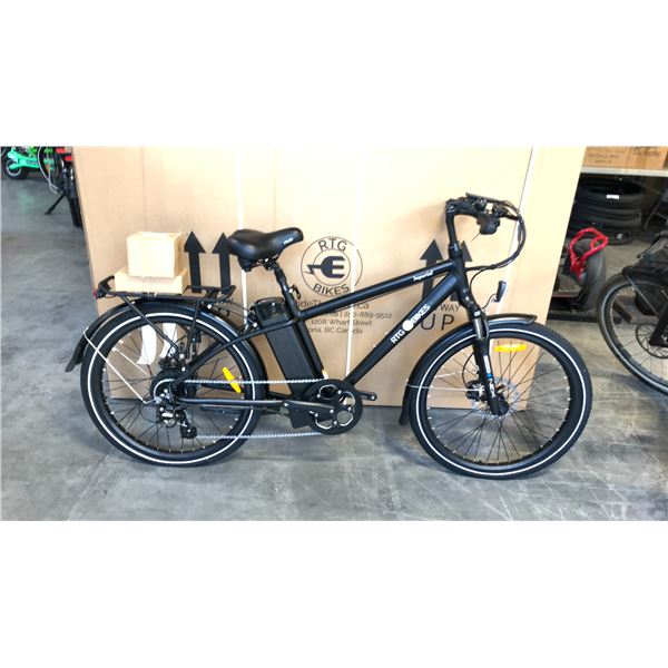 BLACK RTG IMPERIAL FRONT SUSPENSION 8-SPEED ELECTRIC BIKE