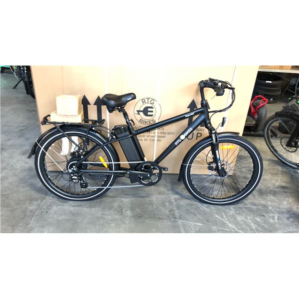 BLACK RTG IMPERIAL FRONT SUSPENSION 8-SPEED ELECTRIC BIKE