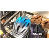Image 3 : ASSORTED BIKE ACCESSORIES INCL HELMET AND 7 HANDLE BAR GRIPS