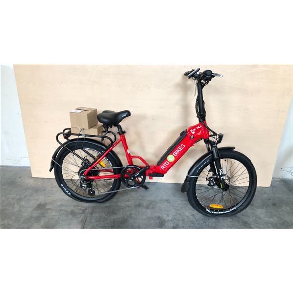 RED FOX 24 FRONT SUSPENSION 8-SPEED FOLDING ELECTRIC BIKE
