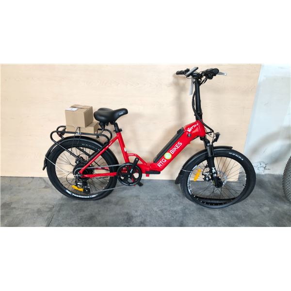 RED FOX 24 FRONT SUSPENSION 8-SPEED FOLDING ELECTRIC BIKE