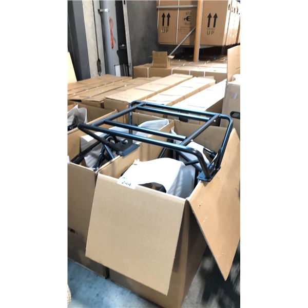 BOX OF BLACK REAR WIDE BIKE RACKS