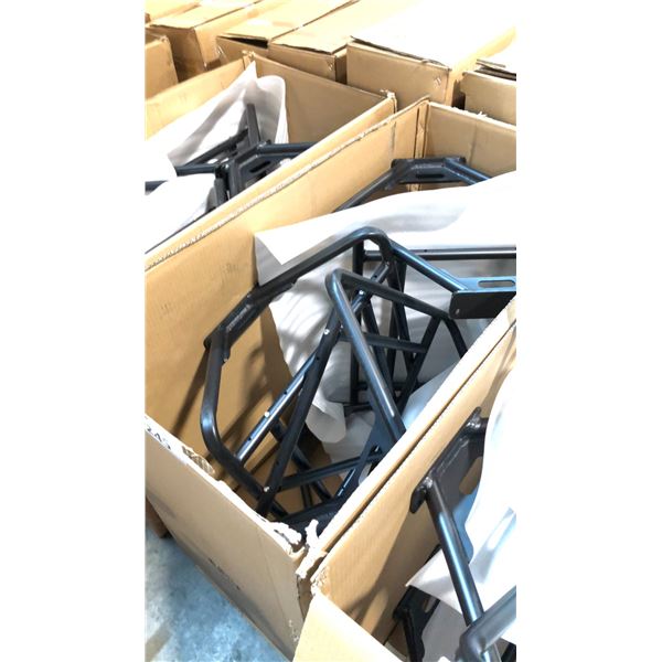 BOX OF BLACK REAR WIDE BIKE RACKS