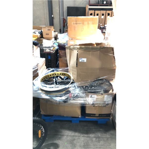 PALLET OF BIKE PARTS AND MORE - MUST TAKE ALL