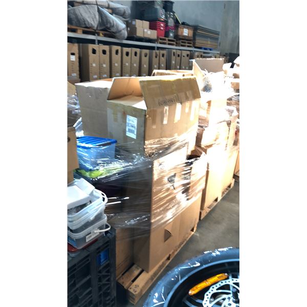 PALLET OF BIKE PARTS AND MORE - MUST TAKE ALL