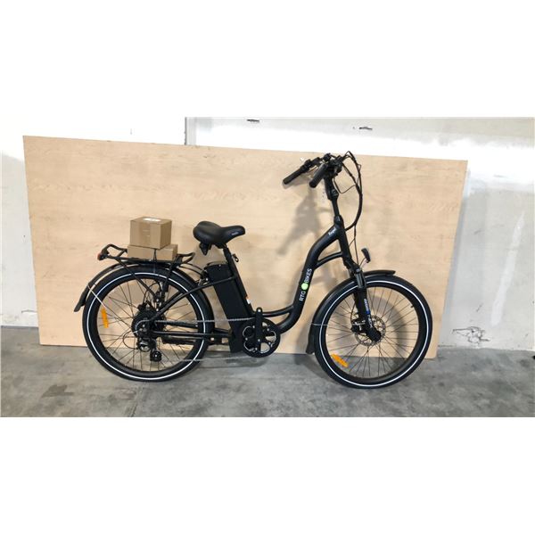 BLACK RTG REGAL FRONT SUSPENSION 8-SPEED ELECTRIC BIKE