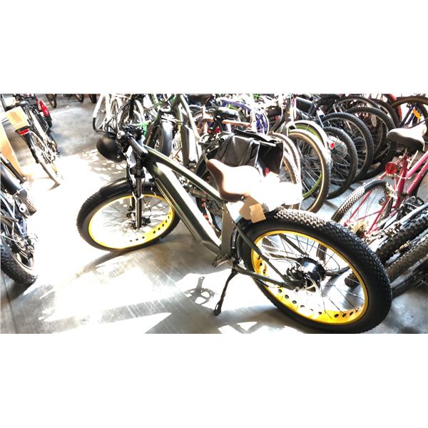 GREEN RTG SCOUT FRONT SUSPENSION 8-SPEED FAT TIRE ELECTRIC BIKE - NO BATTERY