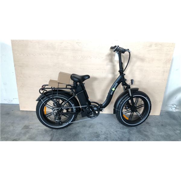 BLACK RTG 500XT ST FRONT SUSPENSION 7-SPEED FOLDING ELECTRIC FAT TIRE BIKE