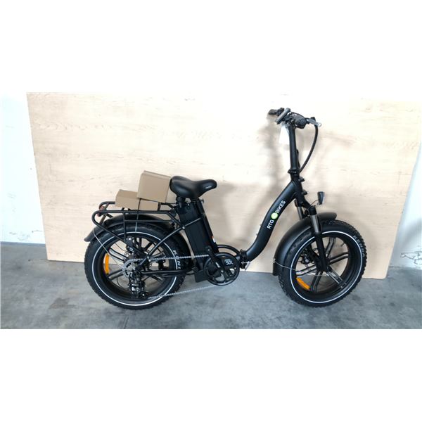 BLACK RTG 500XT ST FRONT SUSPENSION 7-SPEED FOLDING ELECTRIC FAT TIRE BIKE