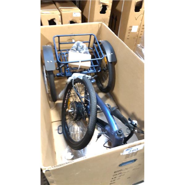 BLUE RTG RHINO 2.0 FRONT SUSPENSION 7-SPEED ELECTRIC TRICYCLE - WITH BATTERY