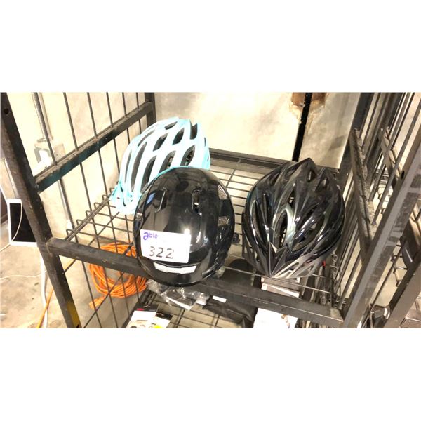 2 BICYCLE HELMETS AND 1 XNITO OLD SCHOOL COLLECTION BICYCLE HELMET WITH INTEGRATED FRONT AND