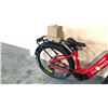 Image 2 : RED MTS MAX 10-SPEED ELECTRIC BICYCLE WITH PEDALS (IN BOX), KEYS AND CHARGER AND BATTERY