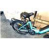 Image 2 : LIGHT BLUE FOX 24 8-SPEED ELECTRIC BICYCLE WITH BATTERY, CHARGER, KEYS AND PEDALS (IN BOX)