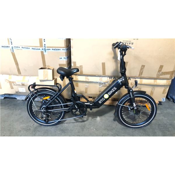 BLACK FOX 20 8-SPEED ELECTRIC BICYCLE WITH PEDALS (IN BOX), KEYS AND CHARGER