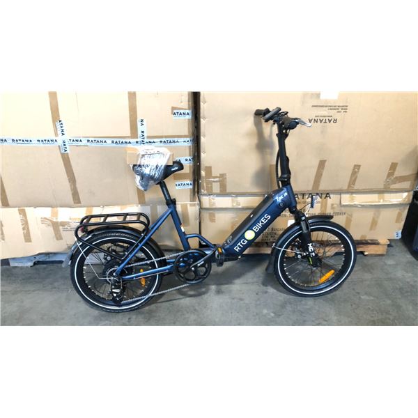 DARK BLUE FOX 20 8-SPEED ELECTRIC BICYCLE WITH CHARGER-NO KEY