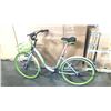 Image 1 : GREY/BRIGHT GREEN U-BICYCLE STEP THRU CRUISER