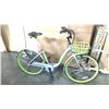 Image 2 : GREY/BRIGHT GREEN U-BICYCLE STEP THRU CRUISER