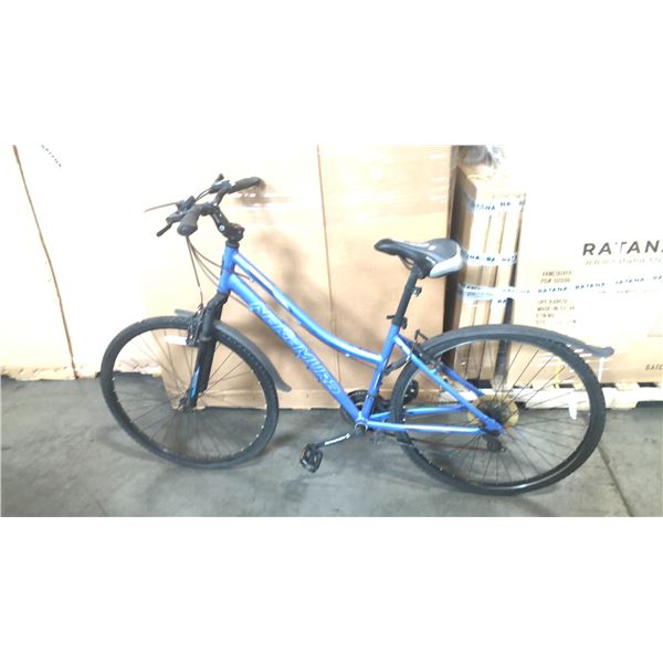 BLUE NAKAMURA ROYAL 18-SPEED FRONT SUSPENSION MOUNTAIN BIKE