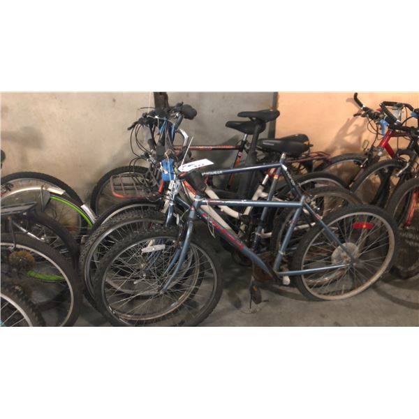 5 ASSORTED BIKES INCL RALEIGH, NORCO, DEVINCI, FREE SPIRIT AND AN EBIKE