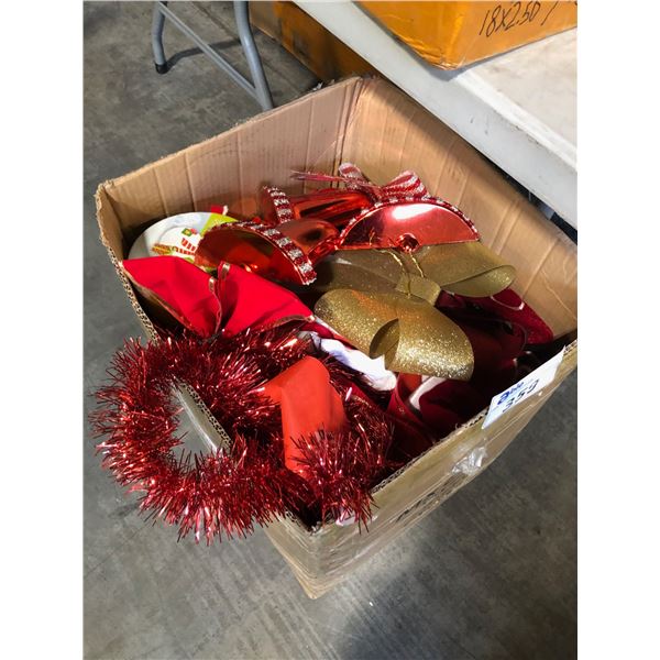 BOX OF CHRISTMAS DECOR