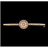Image 1 : 0.54 ctw Diamond Bangle Bracelet - 14KT Rose Gold