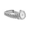 Image 6 : Rolex Ladies Stainless Steel Quickset Silver Index Engine Turn Bezel With Rolex