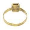 Image 6 : Antique Victorian 10k Gold Petite Bezel Set Rectangular Carved Agate Cameo Ring