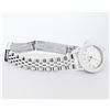 Image 8 : Rolex Ladies Quickset Stainless Steel Silver Index 18K White Gold Diamond Bezel